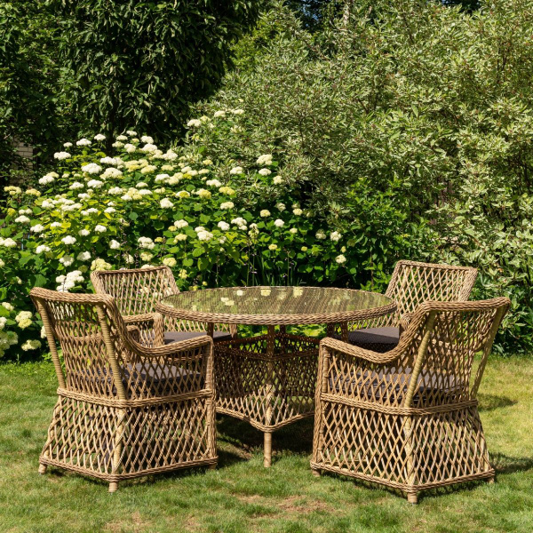 Набор садовой мебели: RATTAN&WOOD OUTDOOR MNT-S, Пластик, Искусственный ...