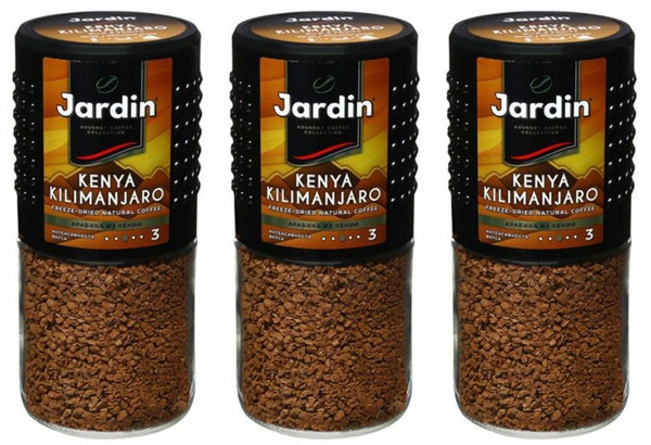 Jardin Кофе растворимый Kenya Kilimanjaro, сублимированный, 95 г, 3 шт ...