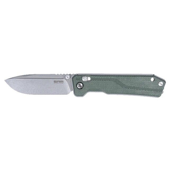 Нож складной SRM 7228B-MG сталь 14C28N рукоять Green Micarta купить на ...