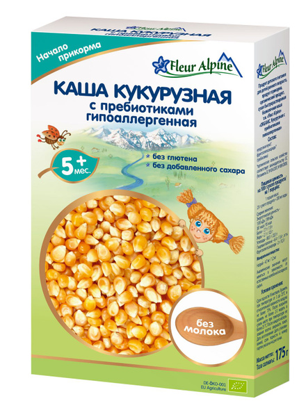 Каша безмолочная детская Fleur Alpine Кукурузная - купить с доставкой ...