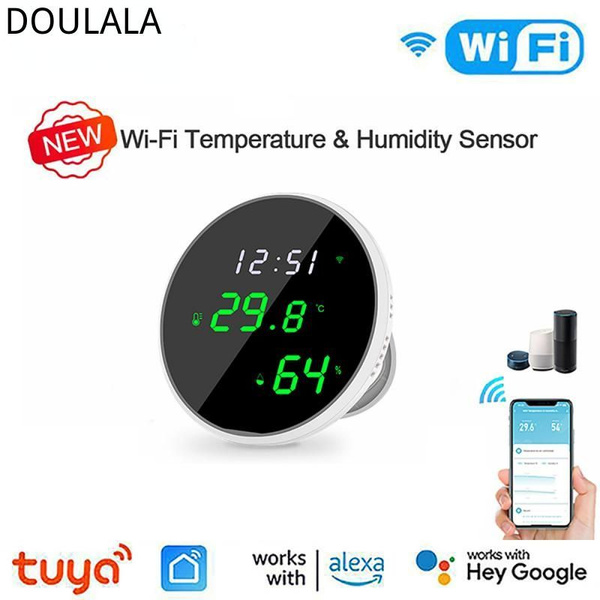 DOULALA Датчик Температуры И Влажности Tuya WiFi, Сигнализация ...