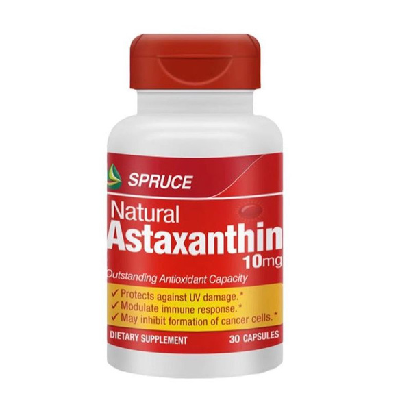 натуральный астаксантин 10 мг 30 капсул - купить с доставкой по ...