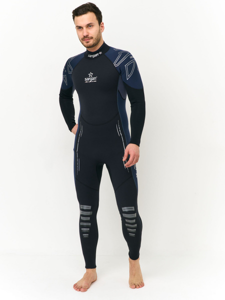 Гидрокостюм Sargan, M, Неопрен, Нейлон, черный, синий купить по низкой ...