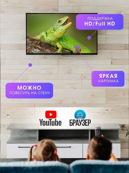 Купить телевизор AcsesCom 32" Смарт ТВ, HD/Full HD, голосовое 32 ...