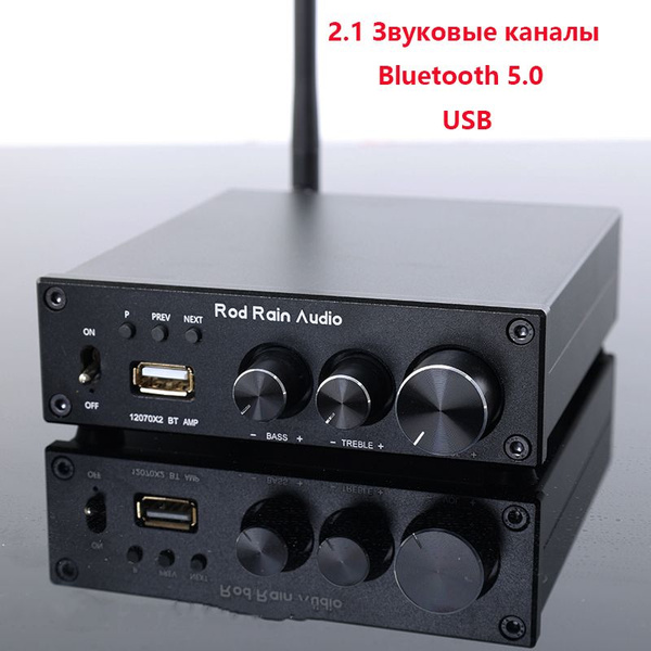 Усилитель Мощности Класса D HIFI Для Дома 160W*2 Bluetooth 5.0 USB ...