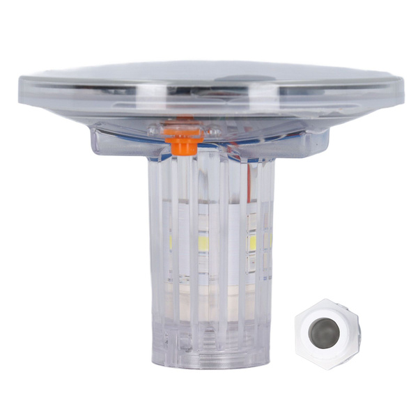 Солнечная сигнальная лампа, многофункциональная красная, белая, синяя ...