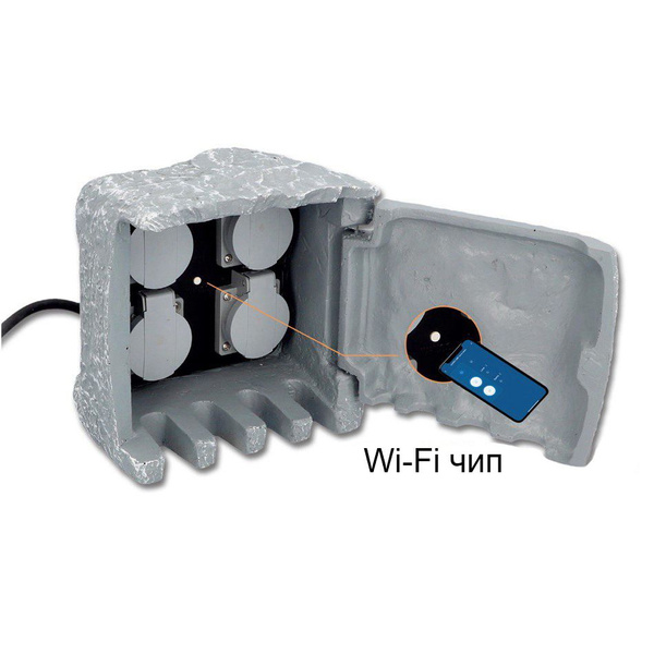 Садовая розетка, уличная, влагозащищенная, CSB 104w WiFi Pondtech (в ...