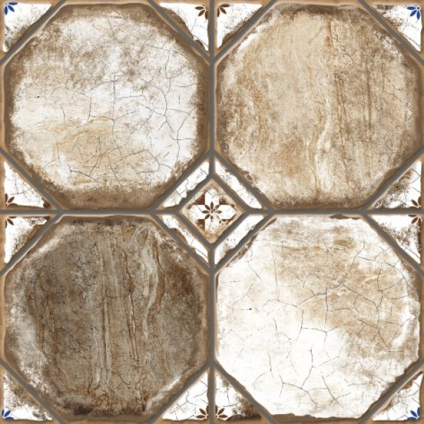 Плитка керамическая Керамин Керамогранит Брюгге 3 бежевый 40х40 (1,76м2 ...