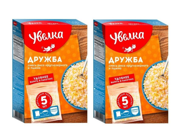 Смесь риса круглозерного и пшена УВЕЛКА в пакетиках - купить с ...