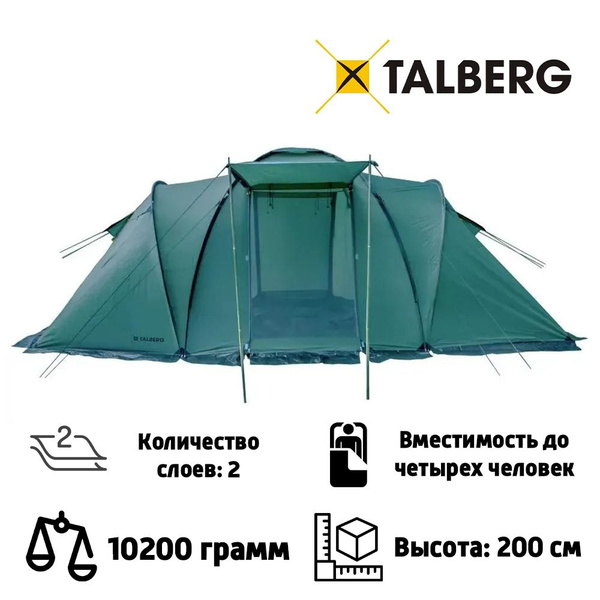 Палатка 4-местная Talberg Talberg: Base 4 - купить по выгодной цене в ...