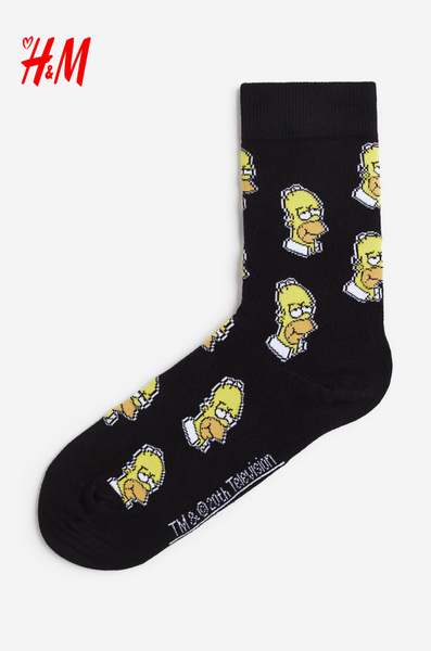 Носки H&M The Simpsons, 1 пара купить на OZON по низкой цене (1458929866)