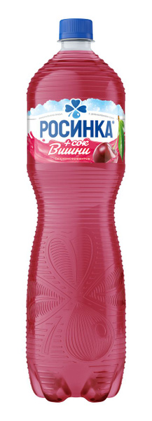 Вода Липецкая Росинка Лайт со вкусом вишни газированная, 1.5л, 7 шт ...