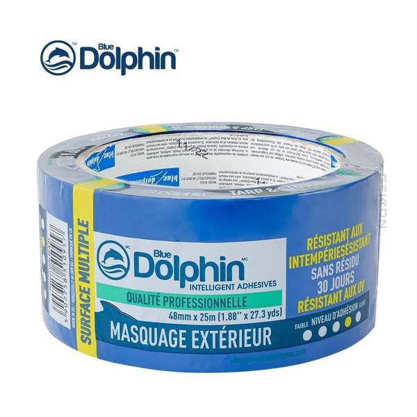 Малярная лента Blue Dolphin Ленты 48 мм 25 м, 1 шт - купить с доставкой ...