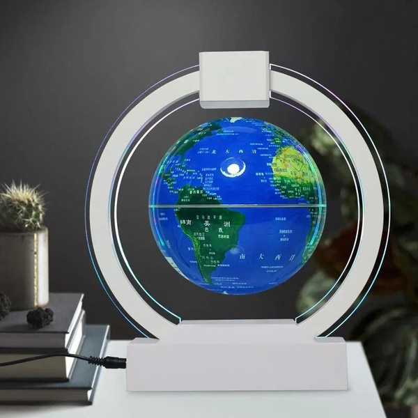 Левитирующий глобус GLOBE Floating And Rotating In Midair White ...