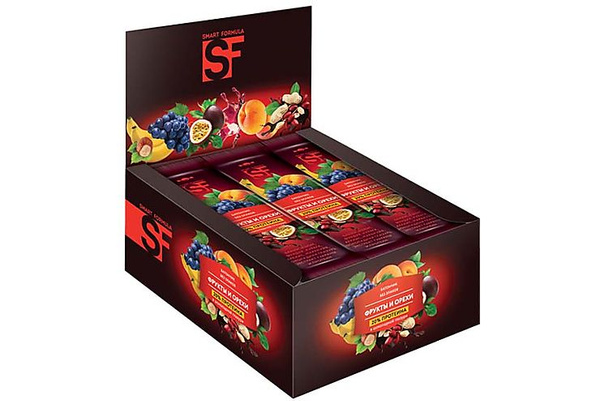 Smart Formula Фруктовый батончик Фрукты и орехи в горьком шоколаде 15шт ...