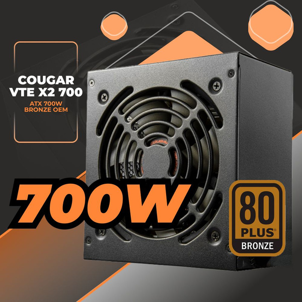 Блок питания для ПК ATX Cougar VTE X2 700 OEM (CGR VX-700, ATX v2.31 ...
