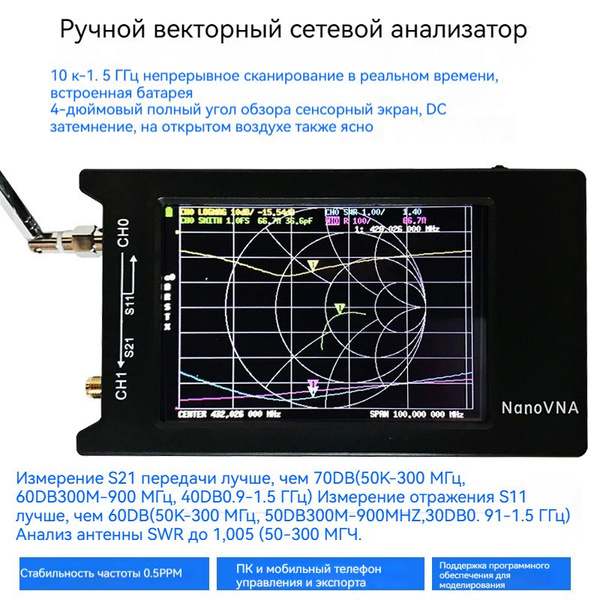 Векторный анализатор цепей GSTORE LXC37,черное - купить с доставкой по ...