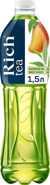 Холодный чай Rich Зеленый, со вкусом Манго, 1,5 л - купить с доставкой ...