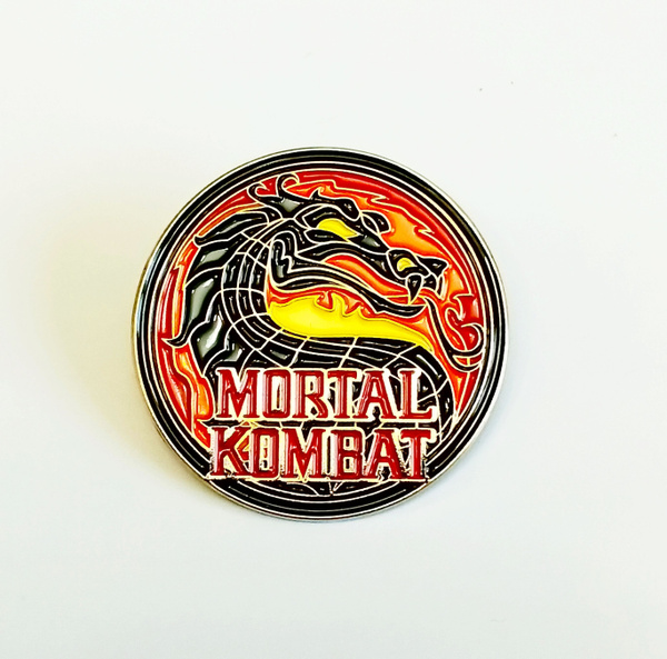 Значок мортал комбат логотип mortal kombat - купить с доставкой по ...