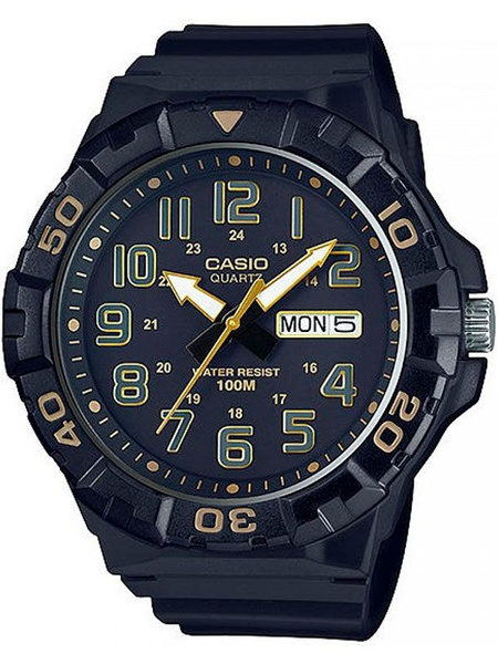 Мужские кварцевые наручные часы Casio MRW-210H-1A2 с вращающимся ...