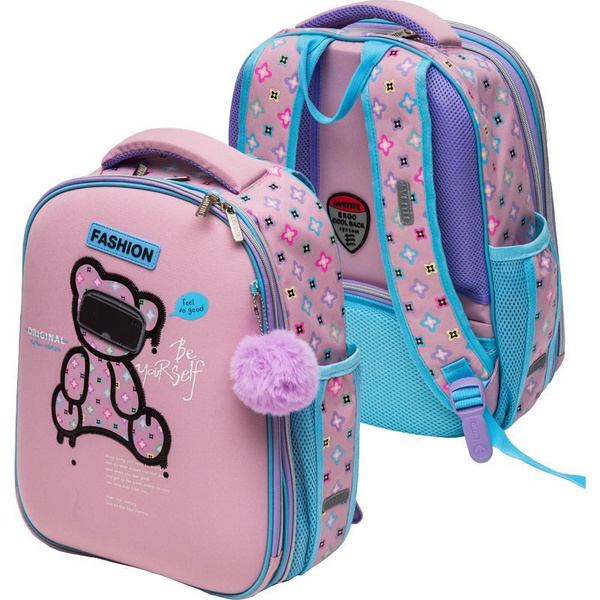 Рюкзак школьный "deVENTE. Choice Lite. Fashion Bear" жесткий 38x29x17 ...