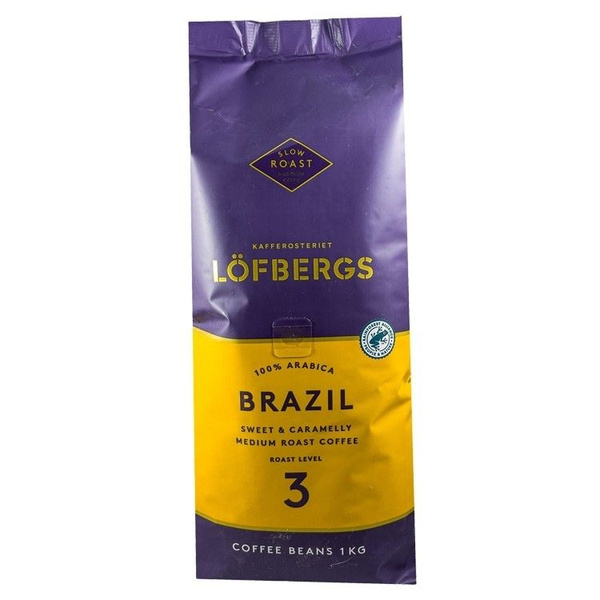 Кофе в зернах Lofbergs Brazil 1 кг - купить с доставкой по выгодным ...