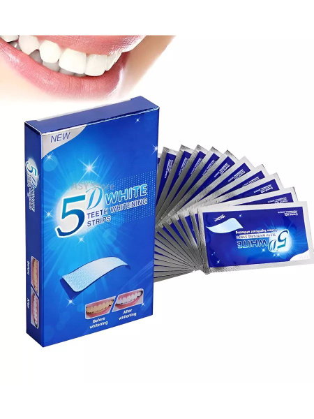 3D WHITE Отбеливающие полоски для зубов 7 шт - купить по выгодной цене ...