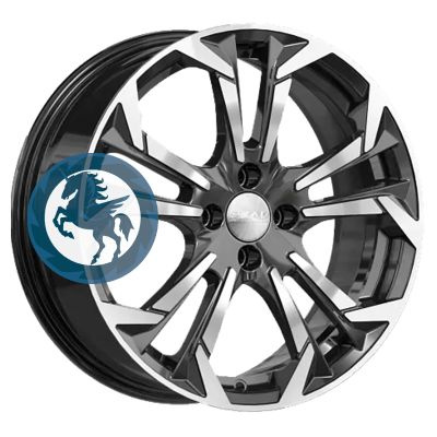 Колесный диск Скад 17x7" PCD4x100 ET41 D60.1 Литой - купить по выгодной ...