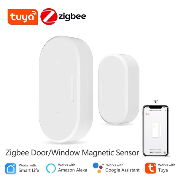 Умный датчик открытия и закрытия окон и дверей Zigbee Tuya,охранная ...