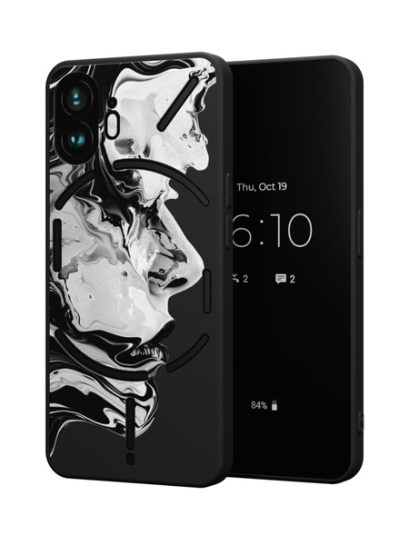 Силиконовый чехол Mcover для Nothing Phone 2 (Насинг Фон 2), Девушка 4 ...