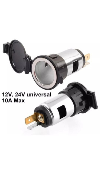 Розетка металлическая для автомобильного прикуривателя 12V / 24V Разъем ...