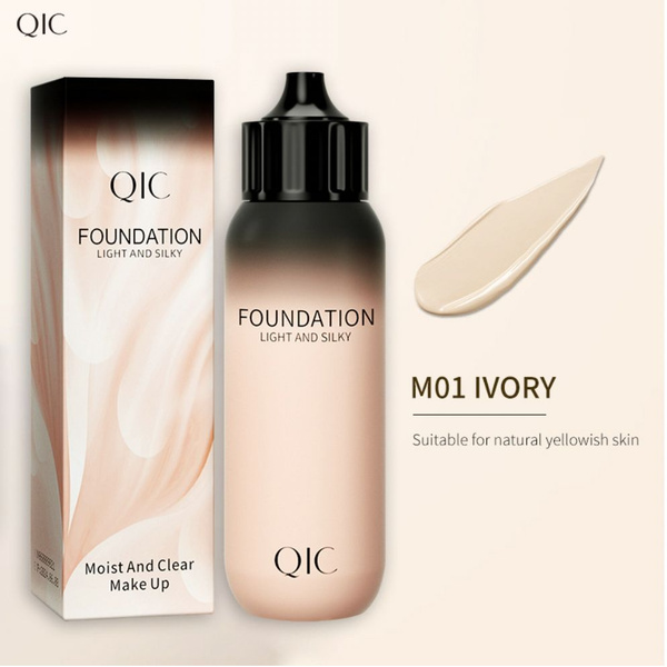 Тональный крем тон 01 Слоновая кость Qic Foundation - купить с ...