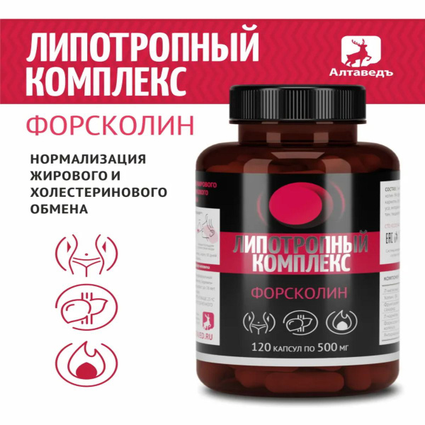 Липотропный комплекс / Натуральный жиросжигатель, 120 капсул - купить с ...