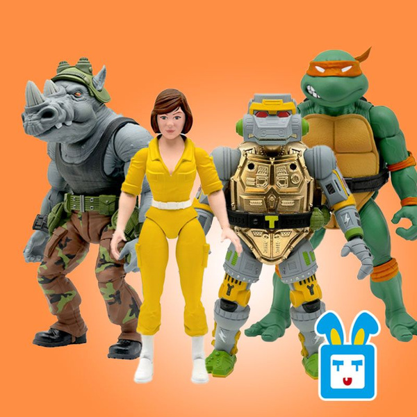 черепашки ниндзя фигурки/Rocksteady,Голова носорога,подвижные фигурки ...