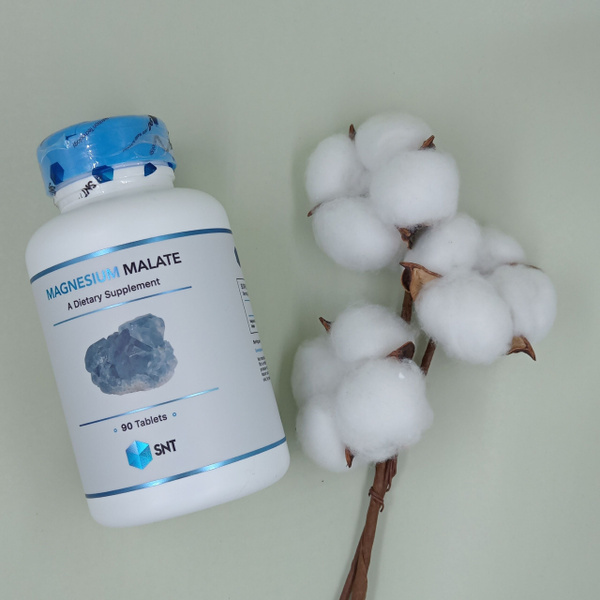SNT Magnesium Malate 200 mg 90 Tablets, СНТ Магний Малат 200 мг 90 ...