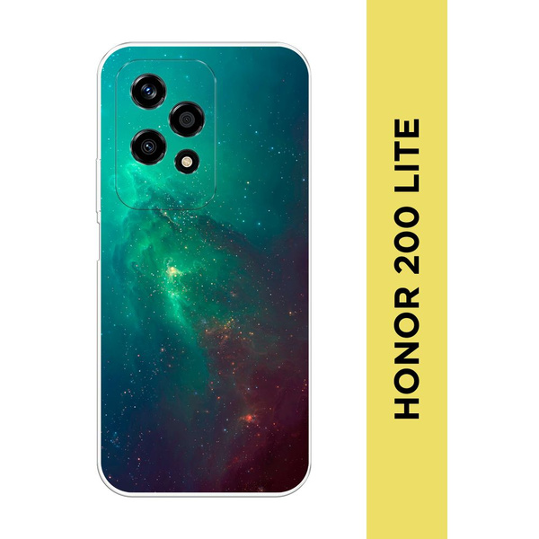 Силиконовый чехол на Honor 200 Lite / Хонор 200 Лайт "Космос 12 ...