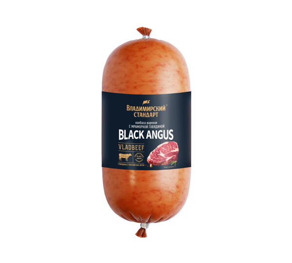 Колбаса вареная с мраморной говядиной Black Angus Владимирский Стандарт ...