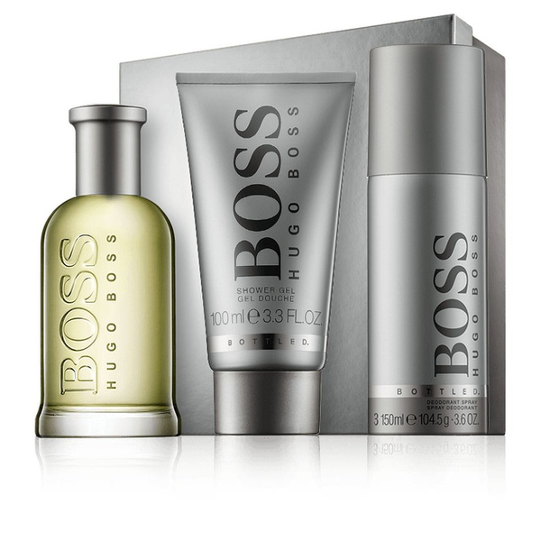 Набор парфюмерный Hugo Boss Boss Bottled 100 ml EdT Set mit Shower Gel & Deodorant купить с