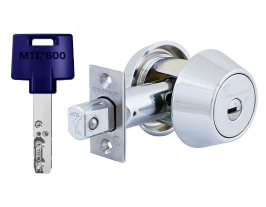 Замок врезной Дед-Болт Mul-T-Lock MTL600 /Interactive+ , никель ,ключ ...