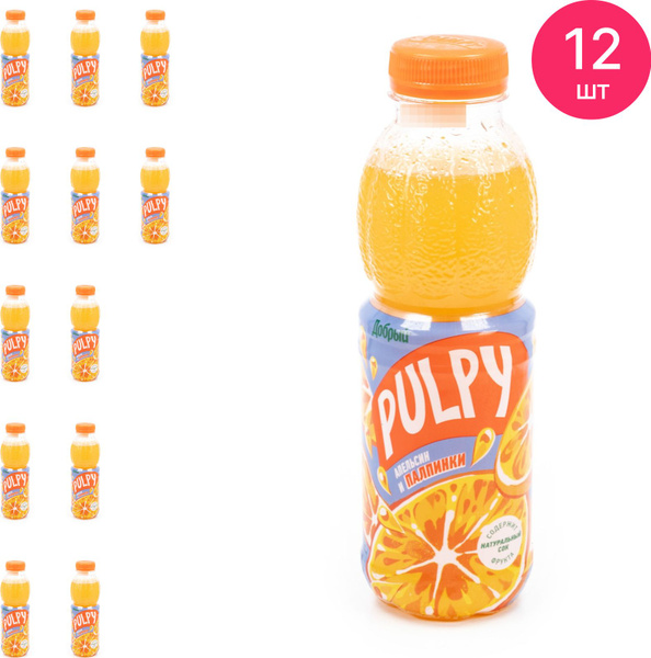 Напиток сокосодержащий Добрый Pulpy / Палпи Апельсин и Палпинки из ...
