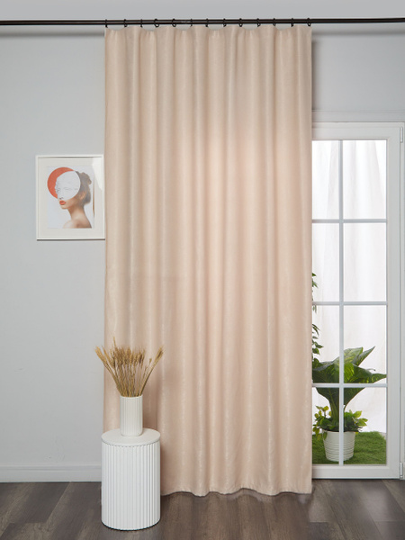 Штора SANPA HOME Эдит 180х270 , 270х180см, молочный, Софт, Полиэстер ...