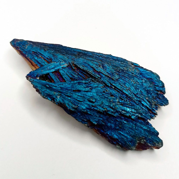 Натуральный камень Кианит синий Двойная, ведьмина метла (1шт, 6,9х3,5 ...