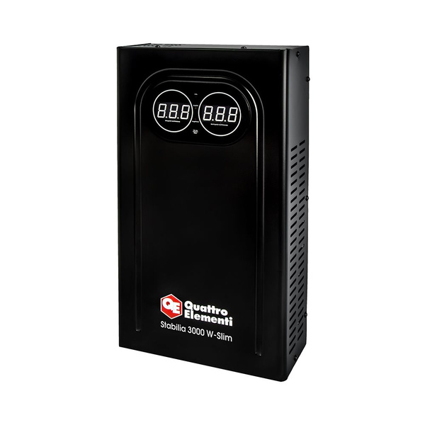 Стабилизатор напряжения QUATTRO ELEMENTI Stabilia 3000 W-Slim (3000 ВА ...
