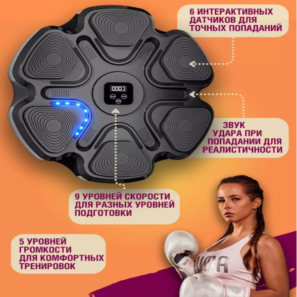 Тренажер для бокса музыкальная груша настенная - купить по выгодной ...