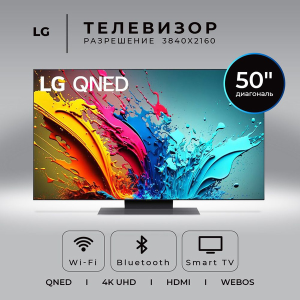 Вопросы и ответы о LG Телевизор (Новинка 2024) 50QNED86T6A.ARUG 50" 4K ...