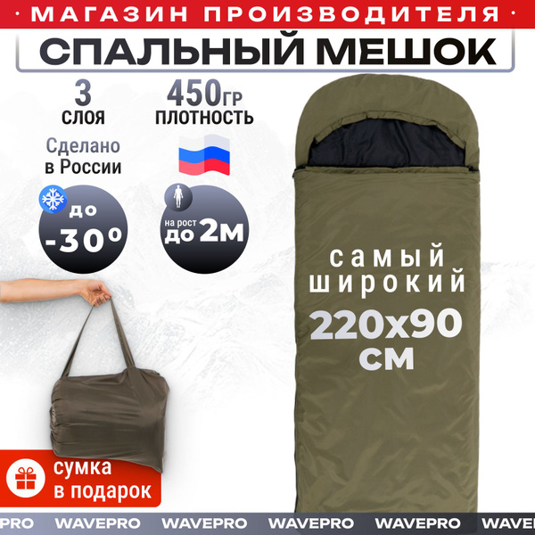 Спальный мешок туристический армейский. Компактный зимний спальник ...