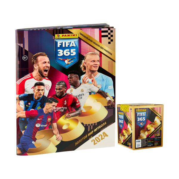 Panini / Бокс наклеек + Альбом FIFA 365-2024 / 250 наклеек - купить с ...