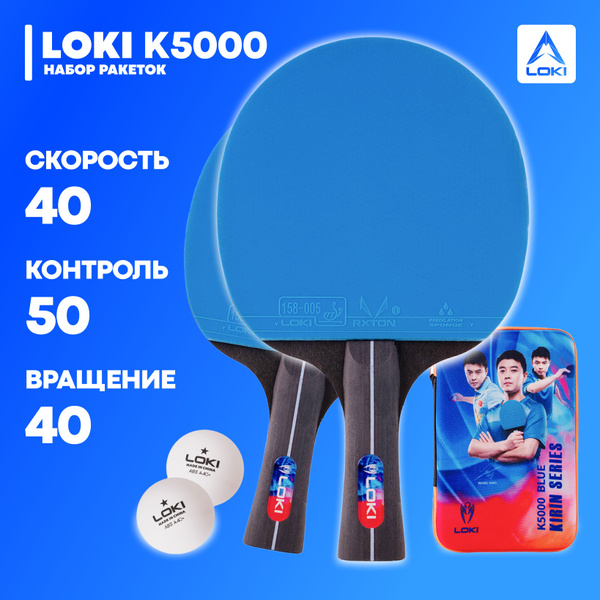 Характеристики LOKI Ракетка для настольного тенниса подробное описание ...