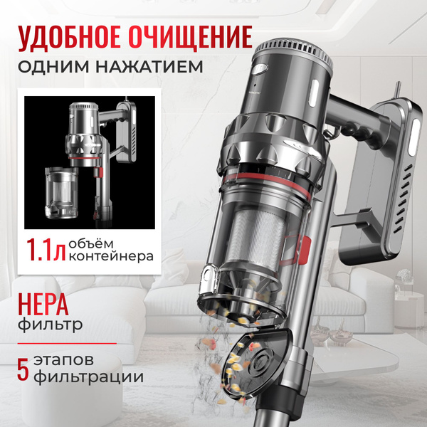 Вертикальный пылесос для дома купить на OZON по низкой цене (1761727125)