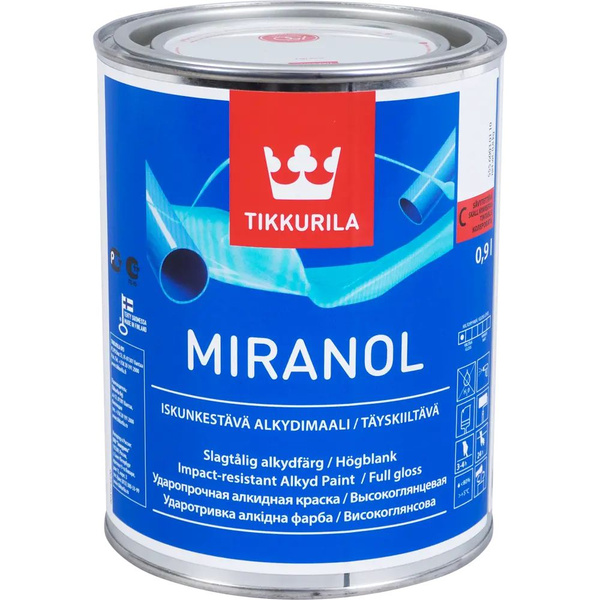 Краска Tikkurila Miranol C Бесцветная Финская 0,9л (Только под ...